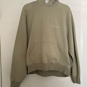 Essentials Green Sweater Modern Ribbed Design